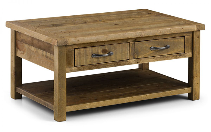 Aspen Coffee Table with 2 Drawers - Click Image to Close